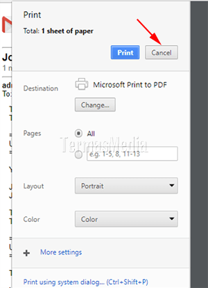 Membuka pesan GMail dalam tampilan penuh