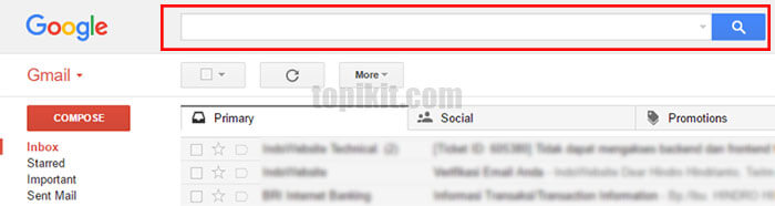 Menampilkan semua email Gmail yang belum dibaca