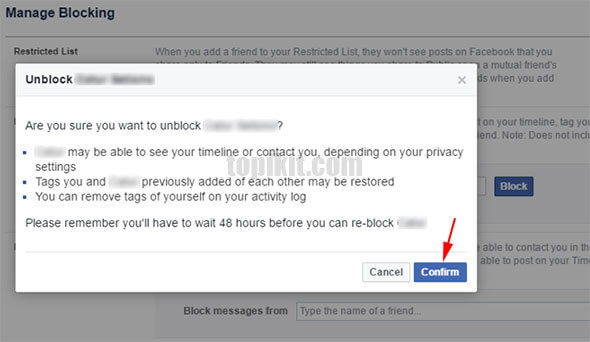 Cara memblokir atau membuka blokir seseorang di Facebook